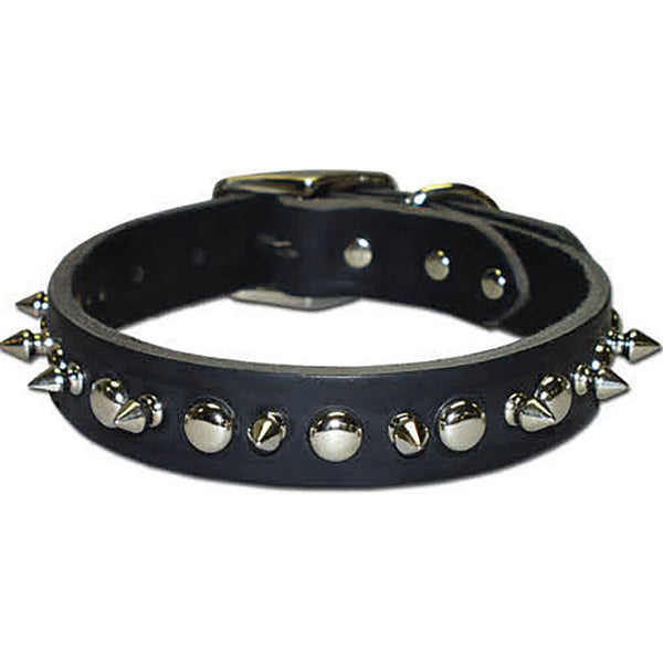 Collar para perro con púas de cuero Latigo de una capa