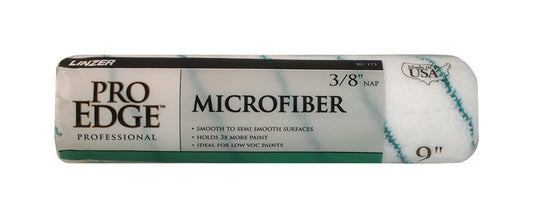 Linzer Pro Edge Microfiber 9 in. W X 3/8 in. Regular Paint Roller Cover 1 pk