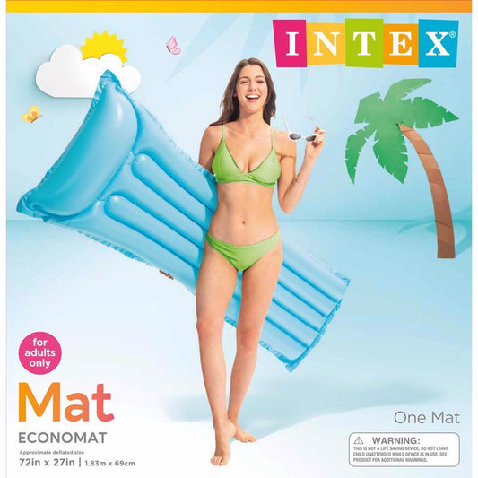 Intex Assorted Color Vinyl Matte Adult Inflatable Floating Tube 72 L x 27 W in.