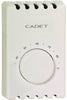 Cadet White 120V Rectangle 2-Pole Line Voltage Thermostat for Electric Baseboard & Fan-Forced Heater - Open Box