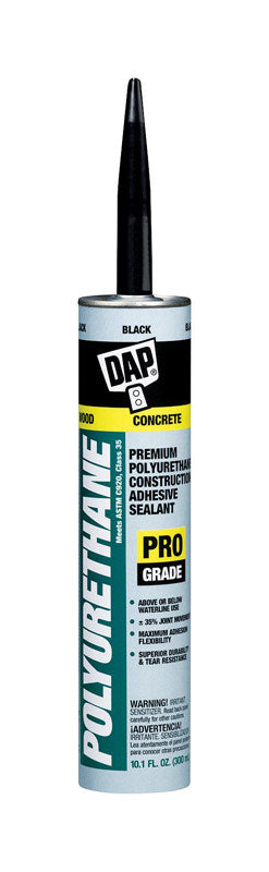 DAP Pro Grade Polyurethane Construction Adhesive Sealant 10.1 oz. (Pack of 12)
