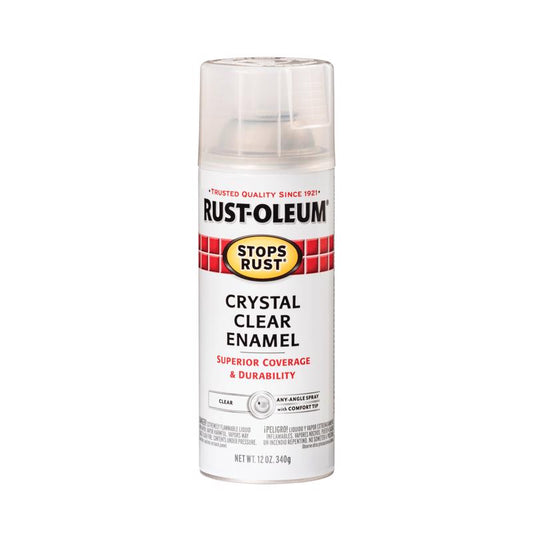 Rust-Oleum Stops Rust Indoor and Outdoor Crystal Clear Protective Paint 12 oz. (Pack of 6)