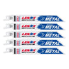 LENOX METALWOLF 6 in. Bi-Metal WAVE EDGE Reciprocating Saw Blade 18 TPI 5 pk