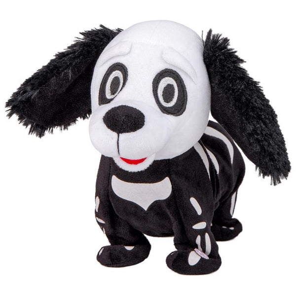 Ace decoración de Halloween con perro de peluche animado que baila y mueve las orejas