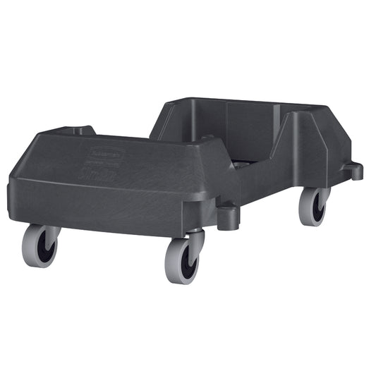 Rubbermaid Commercial Slim Jim Resin Gray Garbage Can Dolly 14.625 W x 23.81 D x 8.375 H in.