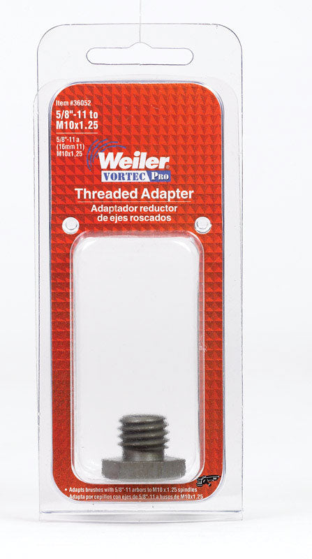 Weiler Vortec Pro 1 in. Assorted Threaded Adapter Metal 14000 rpm 1 pc