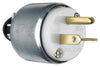 Leviton Commercial Armored Ground/Straight Blade Plug 6-20P 18-12 AWG 2 Pole 3 Wire