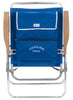 Rio Brands Hiboy Silver Frame Blue Seat 5-Position Beach Chair 250 lbs. Load Capacity (Pack of 4)
