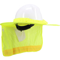 PIP EZ-Cool Hard Hat Brim with Neck Shade Yellow