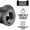 B&K 43898 in. FIPx 43898 in. Dia. FIP Black Malleable Iron 45 Degree Elbow