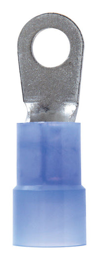 Jandorf 6 Ga. Insulated Wire Terminal Ring Blue 2 pk