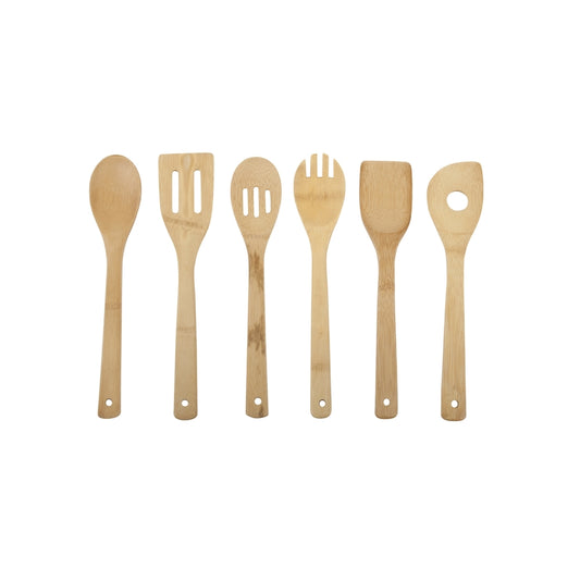 Core Kitchen 2.5 in. W x 11.8 in. L Natural Bamboo Utensil Set