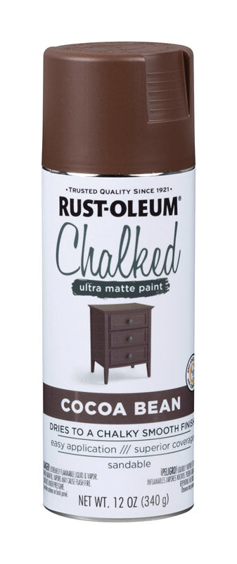 Rust-Oleum Chalked Cocoa Bean Ultra Matte Oil-Based Sprayable Chalk Paint 12 oz.