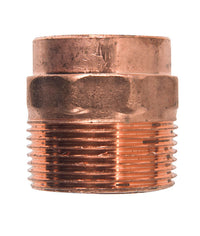 Mueller Streamline 1-1/4 In. Copper  X 1-1/4 In. Dia. Mip Copper Pipe Adapter