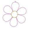 Celebrations Daisy Flower Silhouette Window Decor Metal 1 pk