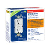 Leviton SmartlockPro 15 amps 125 V Duplex White GFCI Outlet 5-15R 3 pk