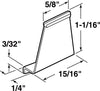 Prime-Line 0.63 in. D X 1.06 in. L Spline Channel - Deal of The Week