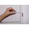 Dreambaby Twist 'N Lock Gray/White Plastic Adhesive Multi-Use Latch 2 pk