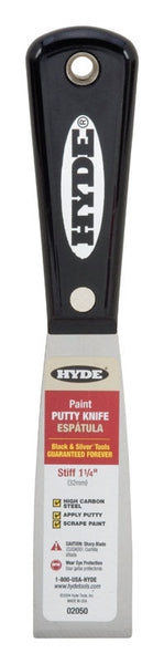 Espátula rígida de acero al carbono Hyde de 1-1/4 pulg. de ancho