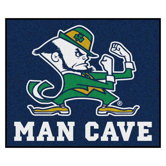 Notre Dame Leprechaun Man Cave Rug - 5ft. x 6ft.