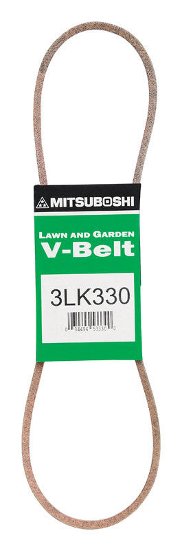 Mitsuboshi Super KB 3LK330 V-Belt 0.38 in. W X 33 in. L For Snow Blowers