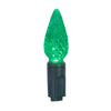 Celebrations Platinum LED C6 Green 50 ct String Christmas Lights 25 ft.