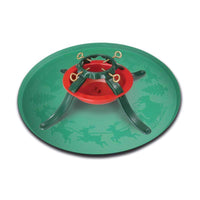 Jack-Post Plastic Christmas Tree Stand Tray 7 ft. Maximum Tree Height Green