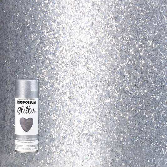 Rust-Oleum Specialty Glitter Silver Spray Paint 10.25 oz. (Pack of 6)