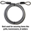 Master Lock 3/8 in. D X 180 in. L Vinyl Coated Steel Flexible Braided Steel Cable