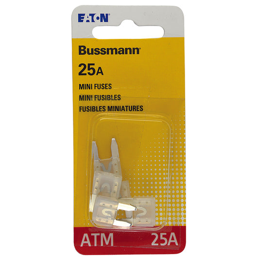 Bussmann 25 amps ATM Mini Automotive Fuse 5 pk