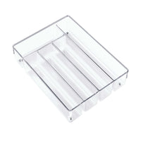 iDesign Linus 2 in. H X 14 in. W X 11 in. D Plastic Cutlery Tray