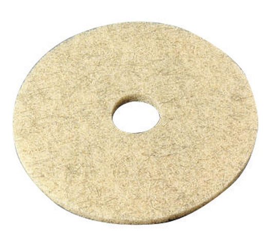 3M Natural Blend 20 in. Dia. Non-Woven Natural/Polyester Fiber Buffer Pad Tan (Pack of 5)