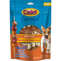 Cadet Gourmet Triple Flavored Shish Kabobs, Chicken/ Duck/ Sweet Potato, 4 oz.