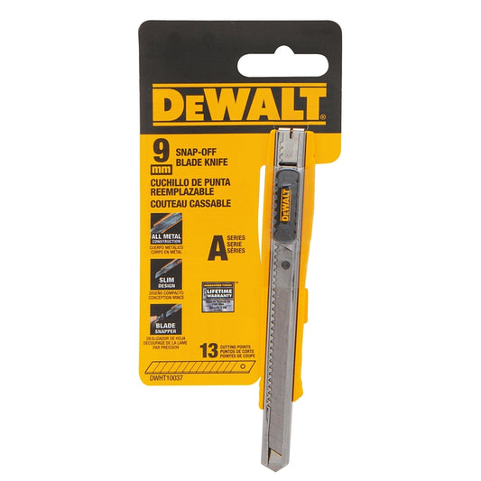 DeWalt 4-1/4 in. Sliding Snap-Off Utility Knife Black/Silver