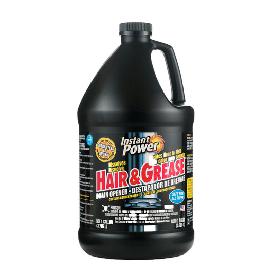 Hair & Grease Drain Opener, 1-Gallon (Pack of 3)