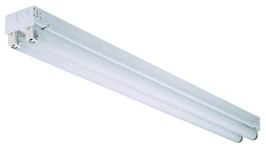 Lithonia Lighting 48 in. L White Hardwired Fluorescent T8 Light Fixture