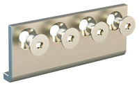 National Hardware Satin Steel Sliding Door Hardware Connecting Adapter 1 pk