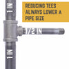 Bk Products 1 In. Fpt  X 1 In. Dia. Fpt Black Malleable Iron Reducing Tee
