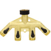 Gilmour 3/4 in. Brass Threaded Male 4-Way Shut-off Valve