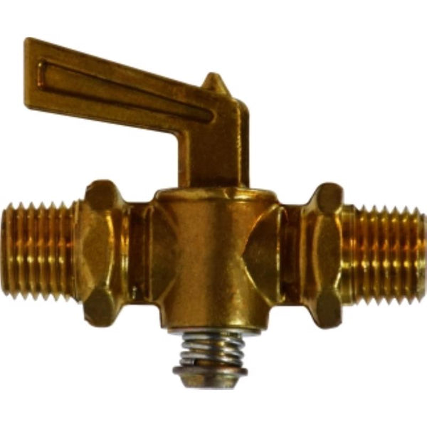 Válvula de tubería de latón de 3/8 pulg. MIP x 3/8 pulg. MIP de Anderson Metals (paquete de 5)