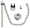 Ultra Hardware Nickel Metal Security Night Lock Pin 1 pc