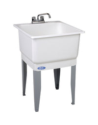 Mustee Utilatub 23 in. W X 25 in. D Single Polypropylene Laundry Tub - Open Box