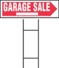 Hillman English White Garage Sale Sign 6 in. H X 24 in. W (Pack of 6)
