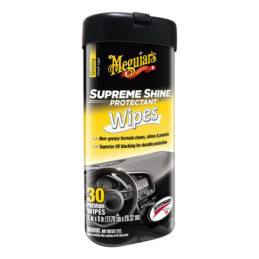 Meguiar's Supreme Shine Wipes Auto Surface Protector 25 pk