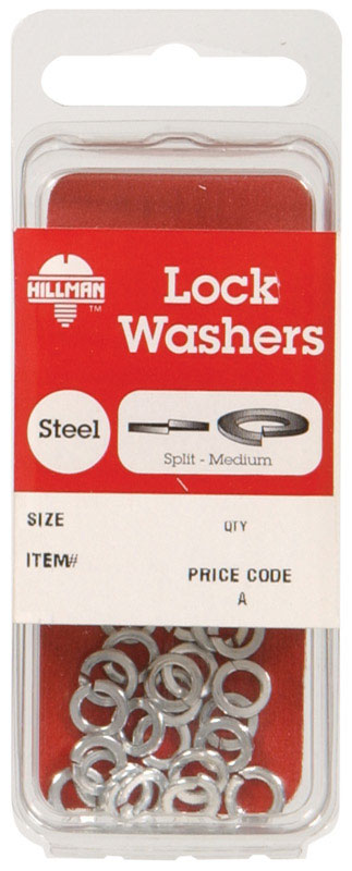 Hillman 1/4 in. Dia. Zinc-Plated Steel Split Lock Washer 20 pk (Pack of 10)