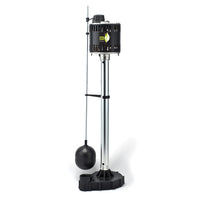 ECO-FLO 1/2 HP 5000 gph Cast Iron Vertical Float Switch AC Pedestal Sump Pump 8 ft