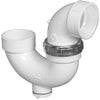 Charlotte Pipe 1-1/2 in. Hub X 1-1/2 in. D Hub PVC P-Trap with Clean Out 1 pk