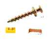 Hangman Gold Wall Hanging Kit 2 Pk 100 Lb.