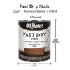 Old Masters Professional Semi-Transparent American Walnut Oil-Based Alkyd Fast Dry Wood Stain 1 qt (Pack of 4)