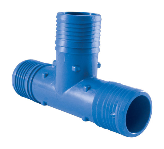Apollo Blue Twister 1/2 in. Insert in to X 1/2 in. D Insert Acetal Tee 1 pk